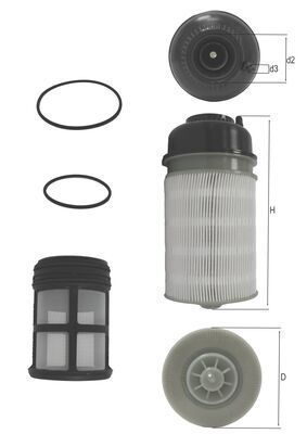 MAHLE KX 602KIT Fuel filter