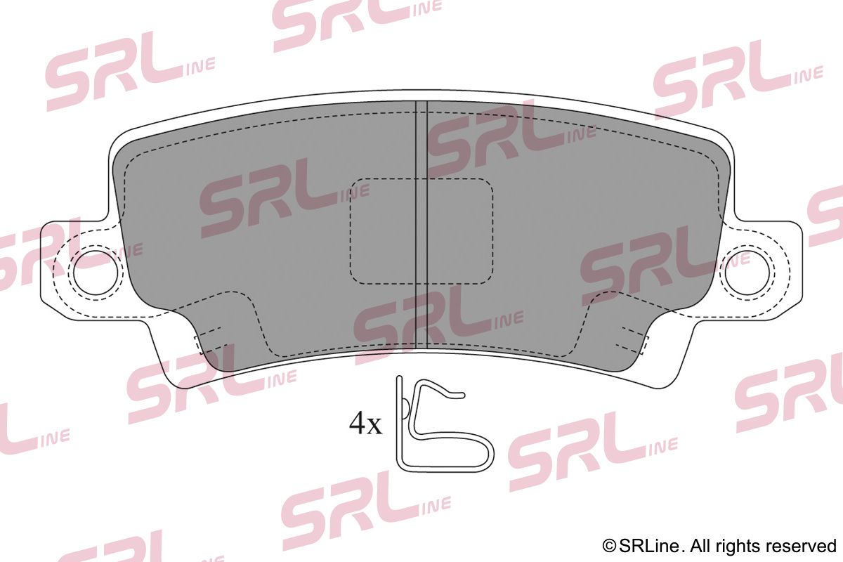SRLINE S70-1125 Brake pad set, disc brake