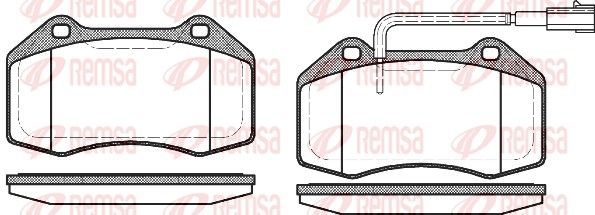 REMSA 1113.12 Brake pad set, disc brake