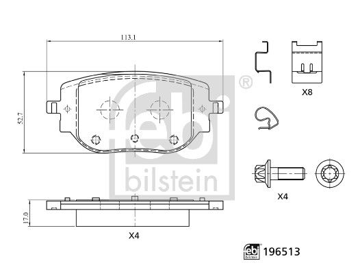 Brake Pad Set, disc brake