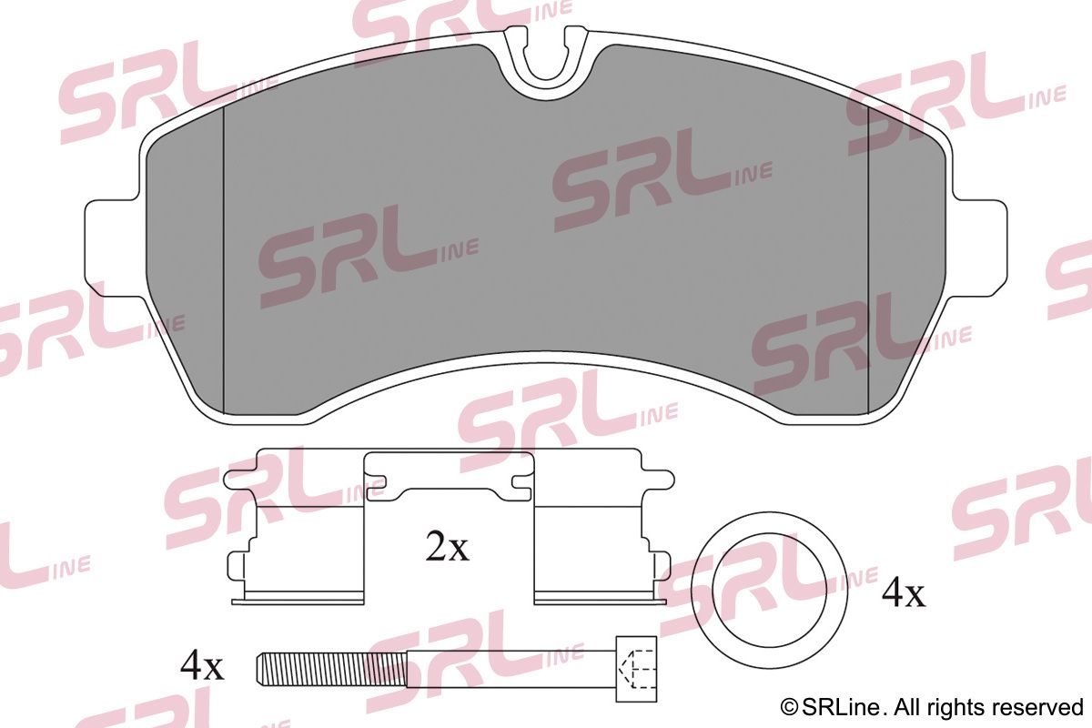 SRLINE S70-0446 Brake pad set, disc brake