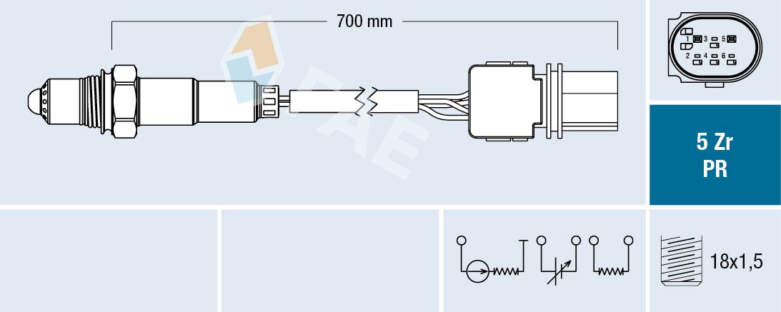 FAE 75058 Oxygen sensor