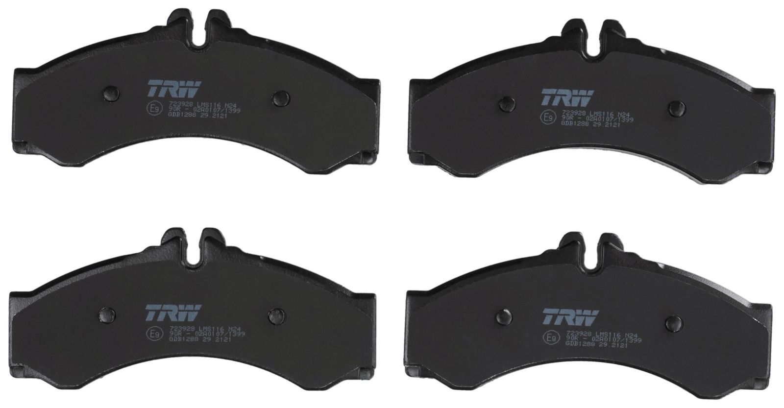 TRW GDB1288 Stabdžių trinkelių rinkinys, diskinis stabdys