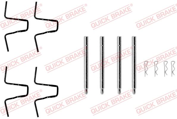 QUICK BRAKE 109-0978 Priedų komplektas, diskinių stabdžių trinkelės