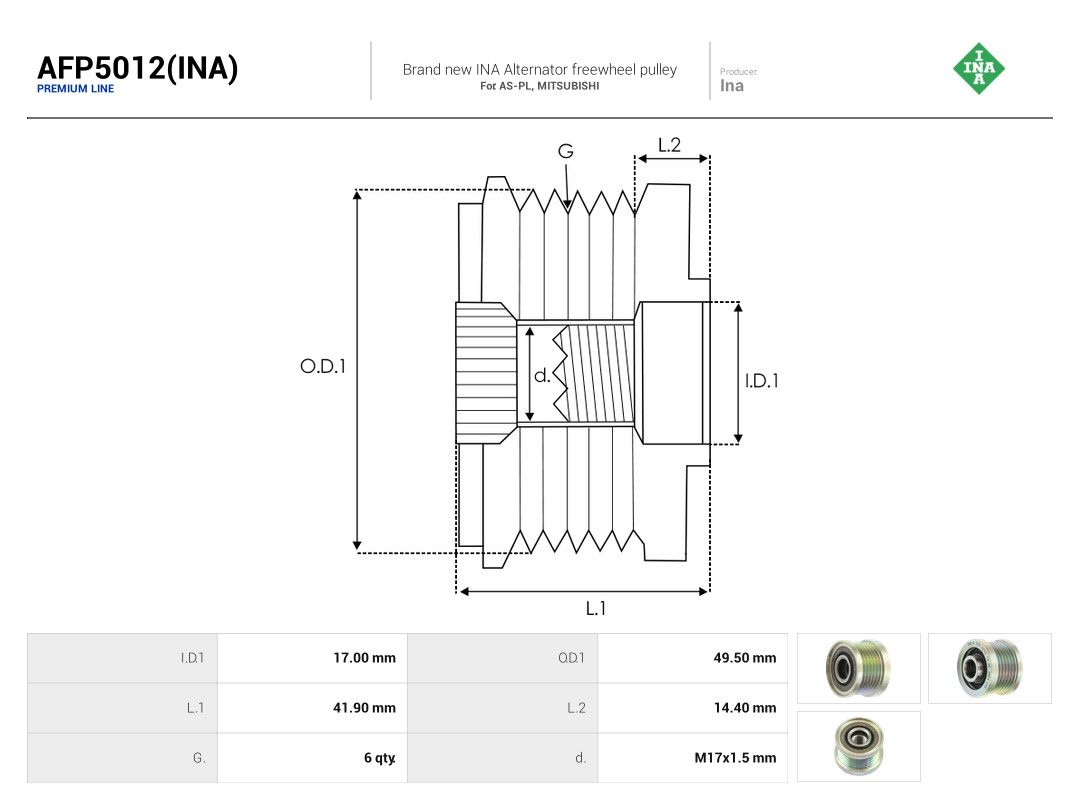Alternator Freewheel Clutch-3