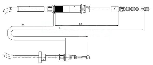METZGER AUTOTEILE 10.7484 Cable pull, parking brake