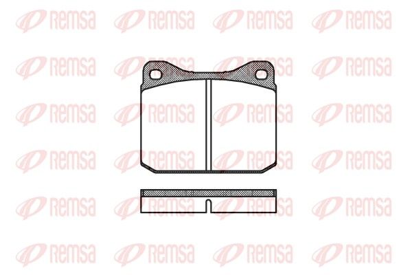 REMSA 0010.10 Brake pad set, disc brake