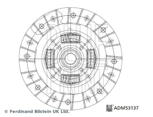 BLUE PRINT ADM53137 Clutch disc