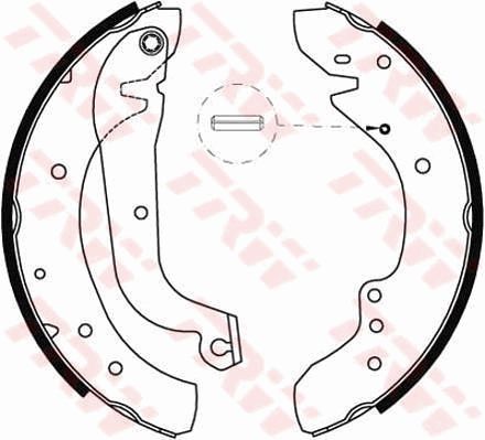 TRW GS8565 Brake shoe set