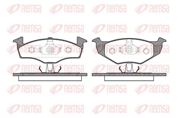 REMSA 0609.20 Brake pad set, disc brake