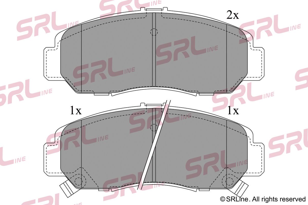 SRLINE S70-0483 Brake pad set, disc brake