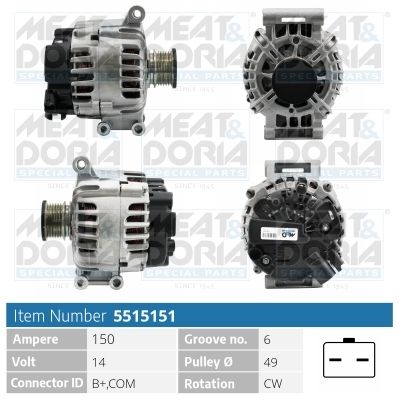 MEAT & DORIA 5515151 Alternator