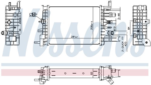 Radiator, engine cooling