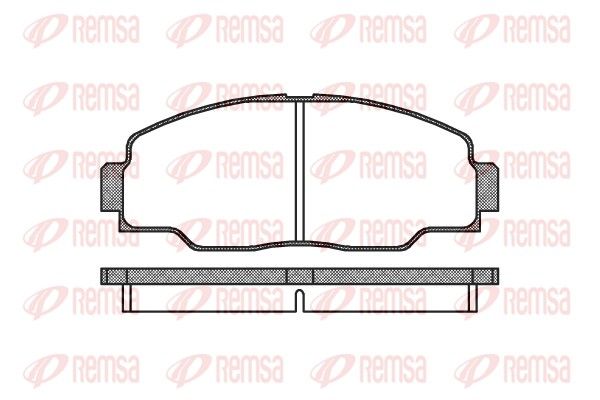 REMSA 0308.00 Brake pad set, disc brake