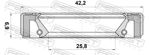 Shaft Seal, manual transmission main shaft-1