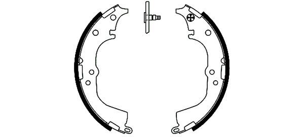 TEXTAR 91050900 Brake shoe set