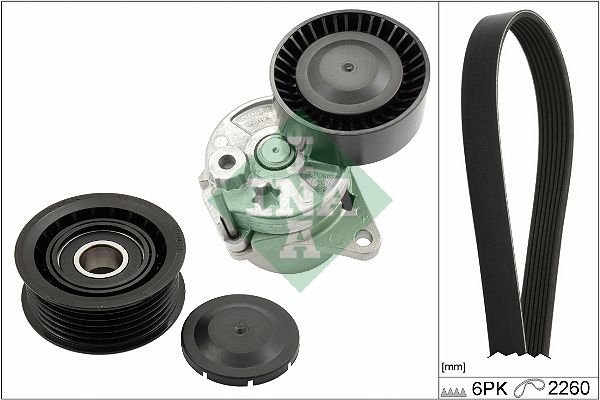 SCHAEFFLER INA 529 0450 10 V-ribbed belt set