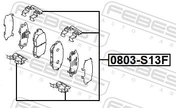 Accessory Kit, disc brake pad-1