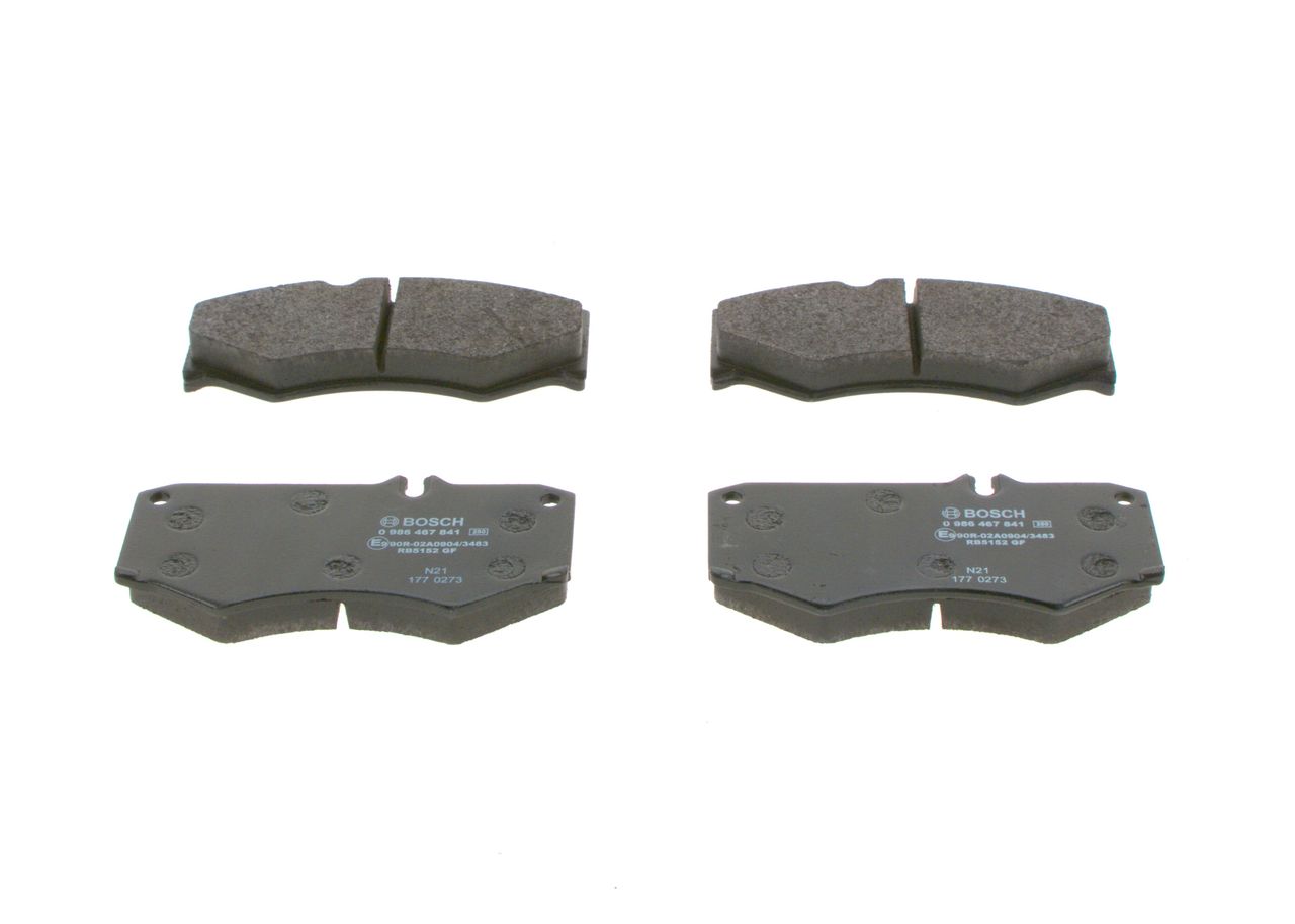 BOSCH 0 986 467 841 Brake pad set, disc brake