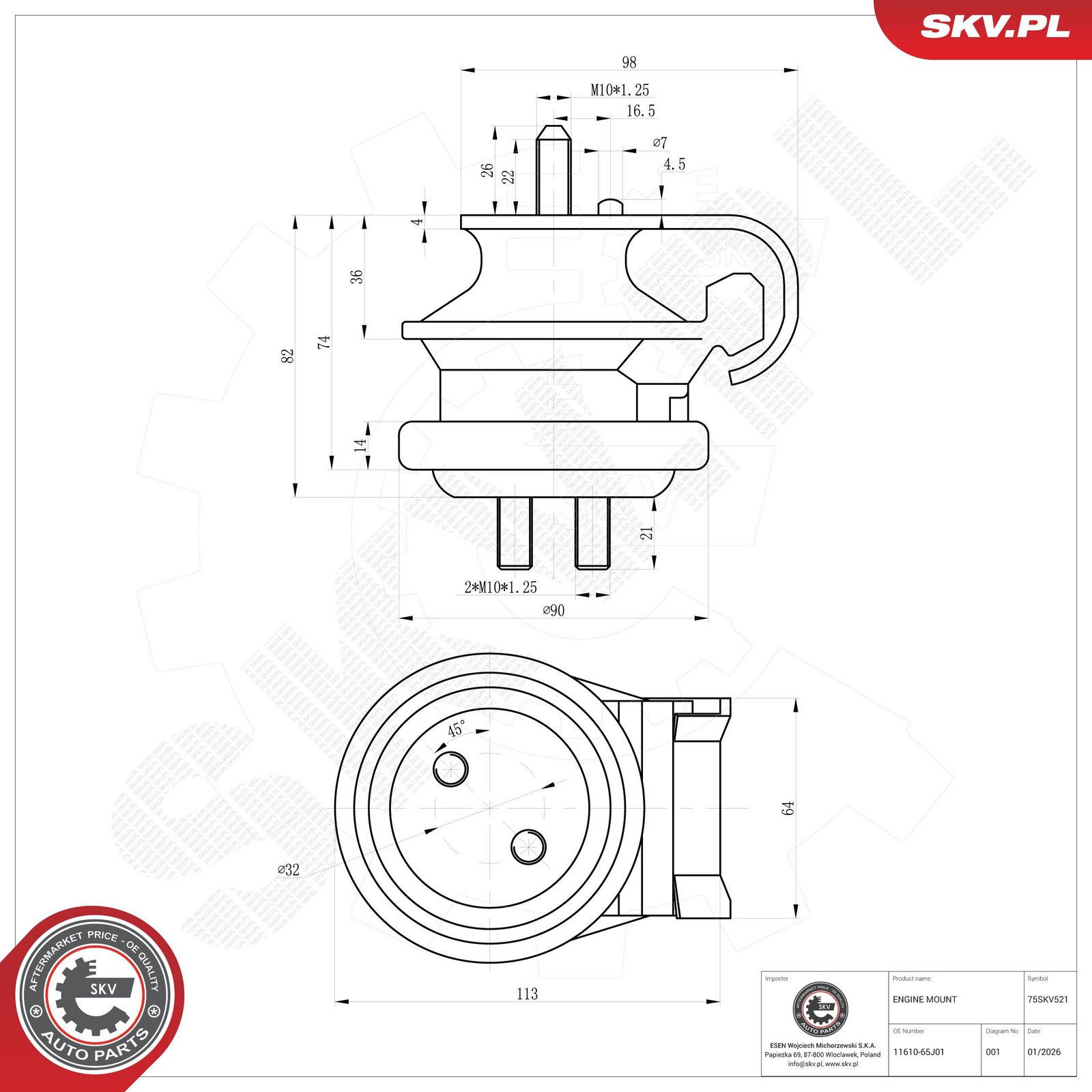 Mounting, engine-4