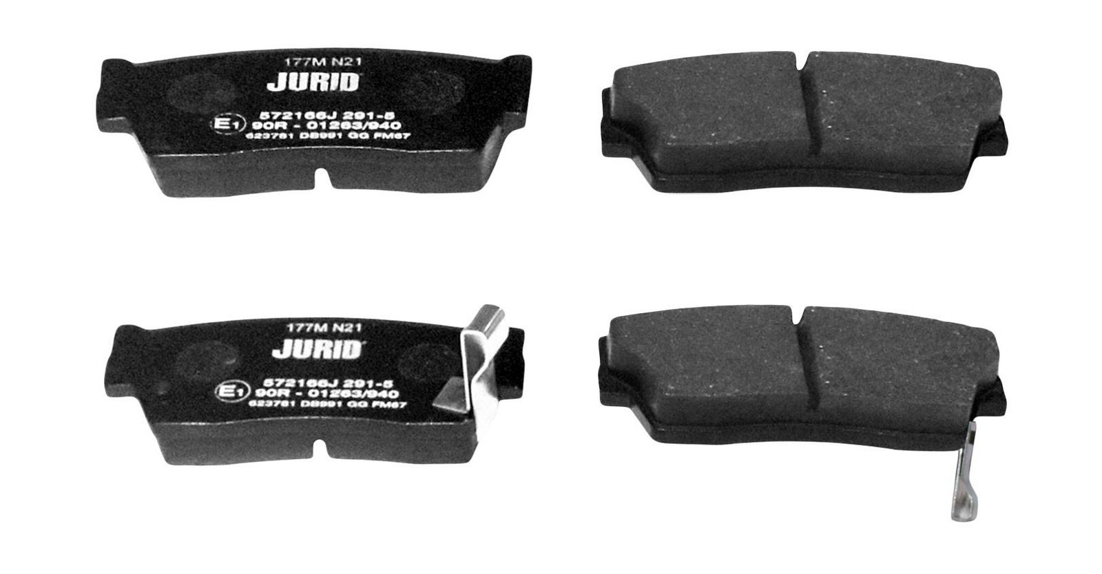 JURID 572166J Brake pad set, disc brake