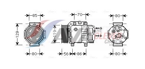 AVA CLEVER CHOICE FDAK378 Compressor, air conditioning