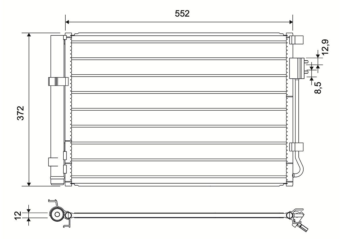 VALEO 822581 Condenser, air conditioning