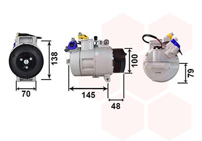 VAN WEZEL 0600K328 Compressor, air conditioning