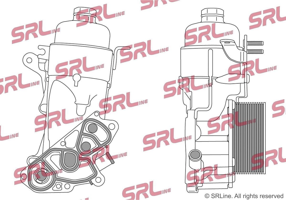 SRLINE 5102L8-3 Oil cooler, engine oil