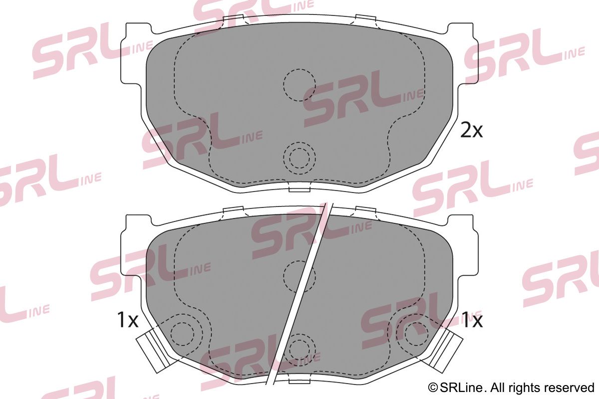 SRLINE S70-1507 Brake pad set, disc brake