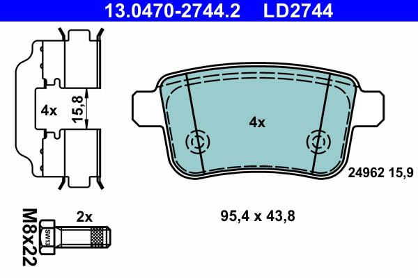 Brake Pad Set, disc brake