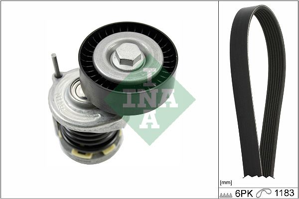 SCHAEFFLER INA 529 0466 10 V-ribbed belt set