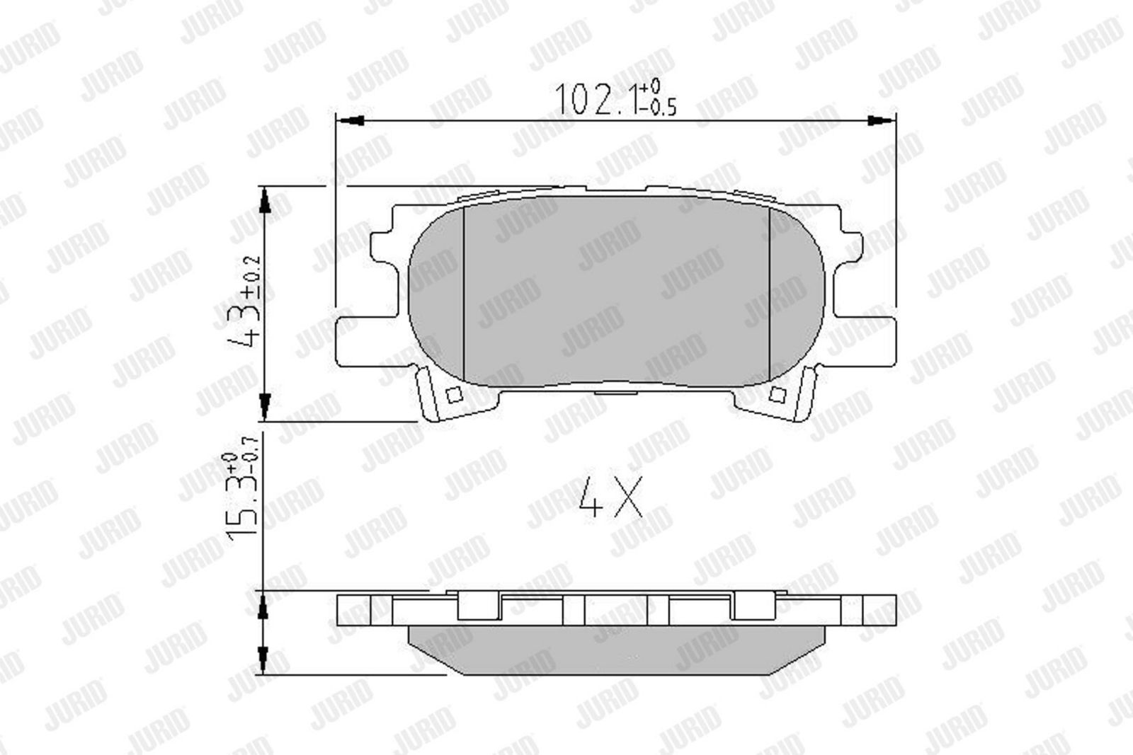 Brake Pad Set, disc brake-1
