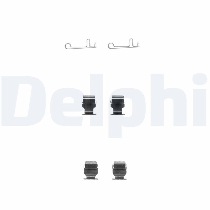DELPHI LX0378 Priedų komplektas, diskinių stabdžių trinkelės
