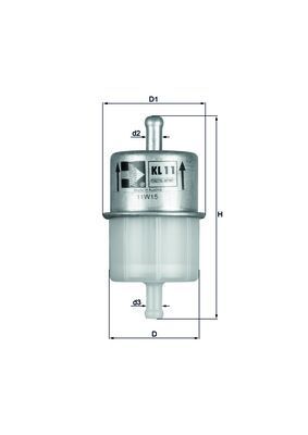 KNECHT KL 11 OF Fuel filter