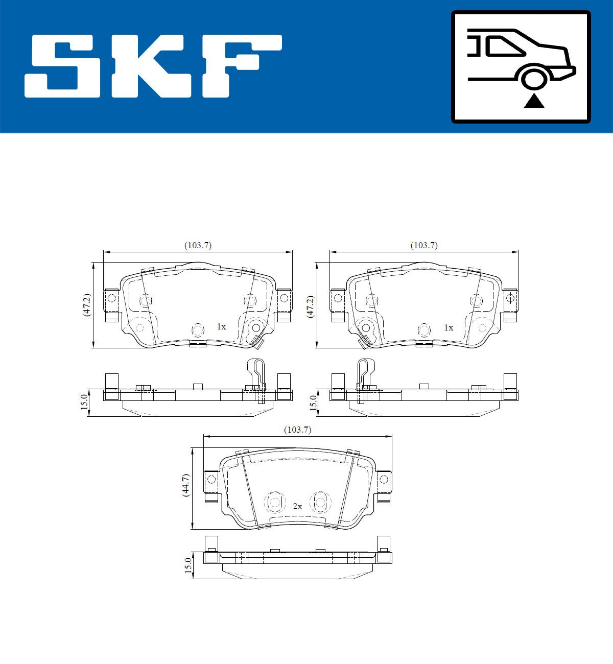 Brake Pad Set, disc brake-1