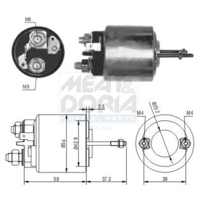 MEAT & DORIA 46009 Solenoid switch, starter