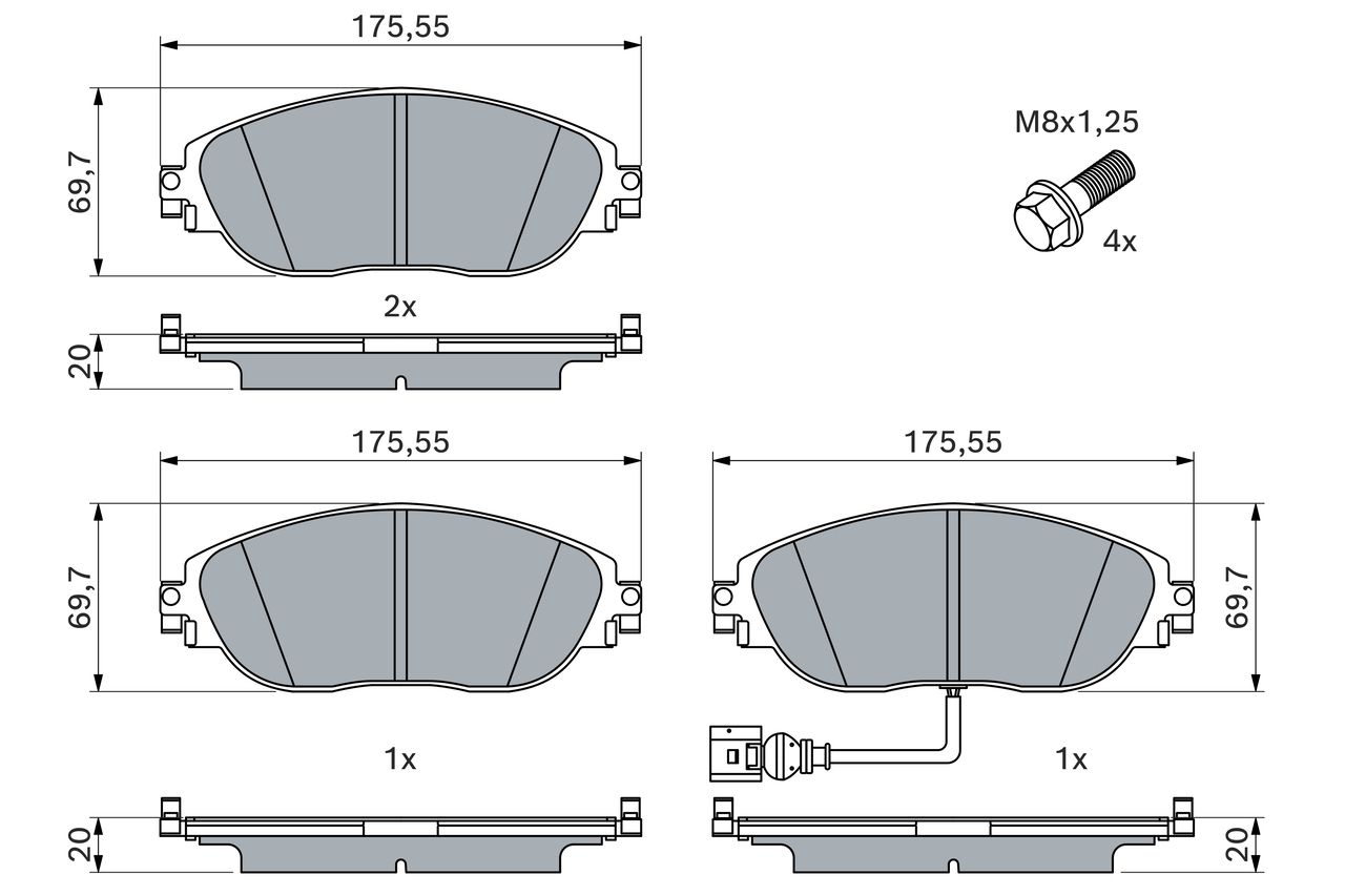 Brake Pad Set, disc brake-8