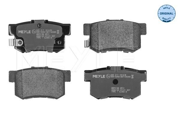 MEYLE 025 217 1914/W Brake pad set, disc brake