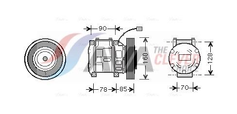 AVA CLEVER CHOICE HDAK019 Compressor, air conditioning