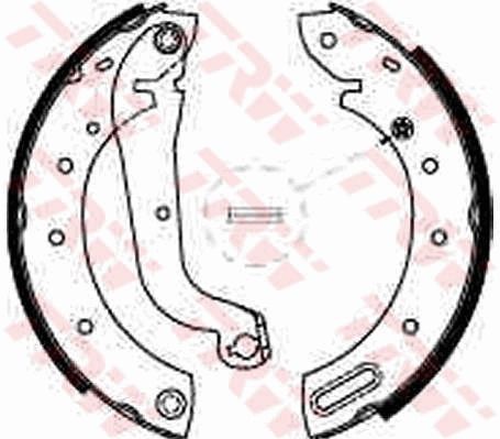 TRW GS8625 Brake shoe set