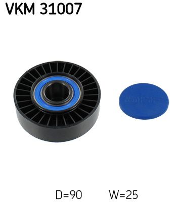 SKF VERTEVO VKM 31007 Deflection/guide pulley, v-ribbed belt