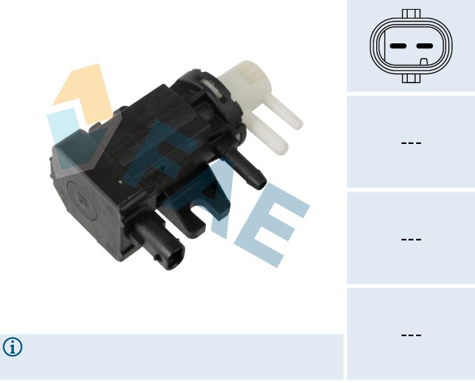 FAE 56031 Pressure converter, exhaust control
