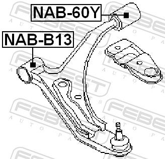 Mounting, control/trailing arm-1