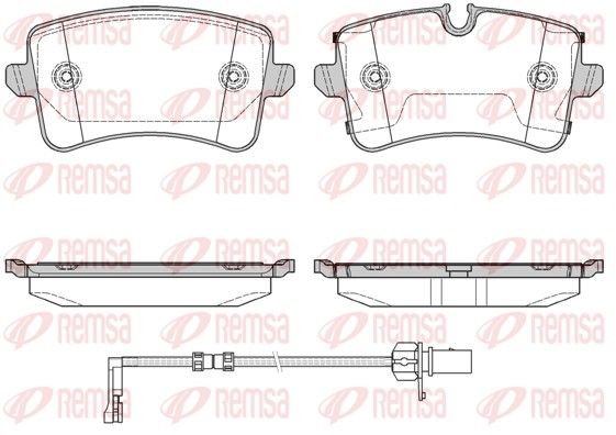 REMSA 1343.20 Brake pad set, disc brake