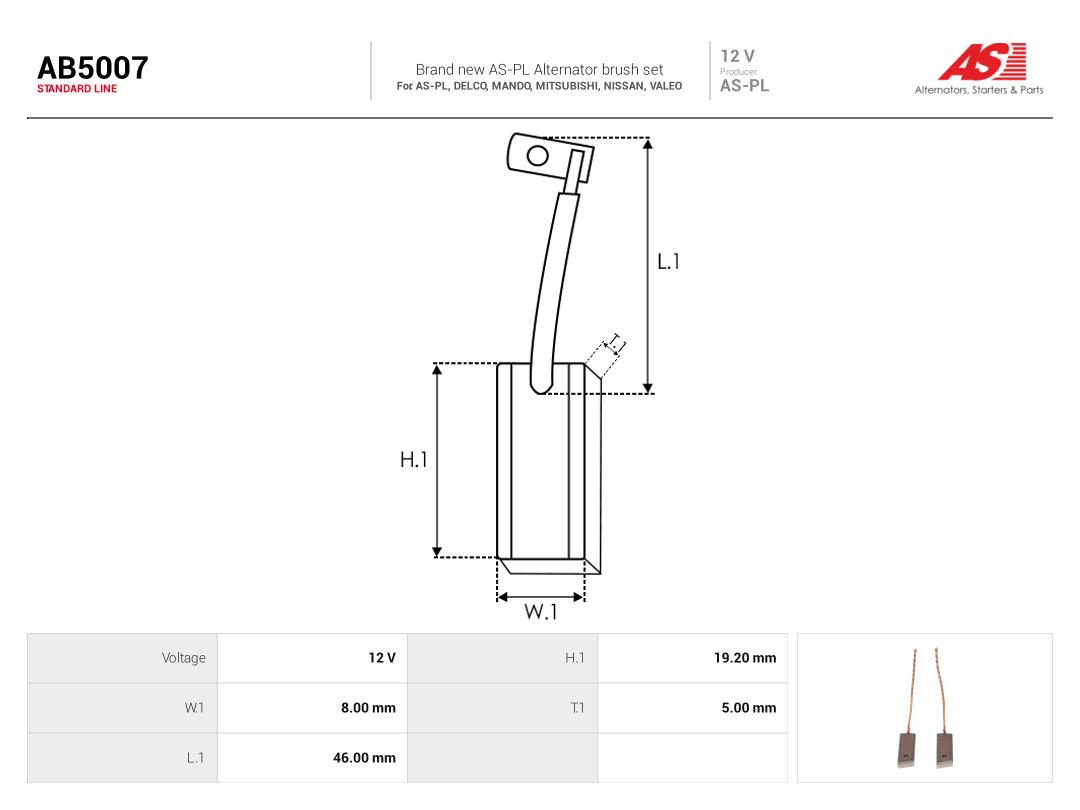 Carbon Brush, alternator-1