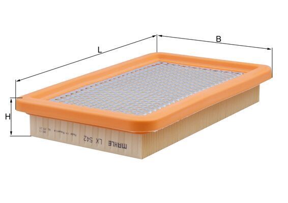 KNECHT LX 542 Air filter