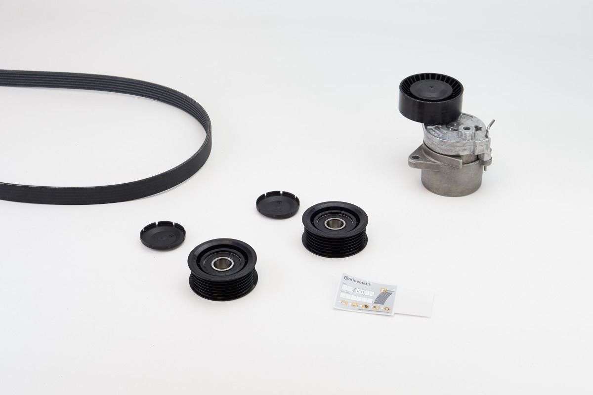 V formos rumbuotas diržas, komplektas