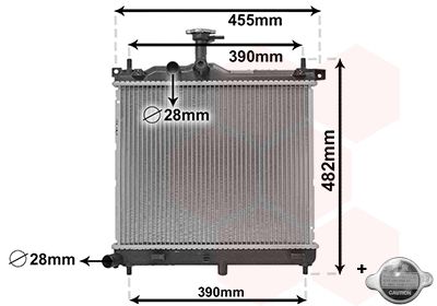 VAN WEZEL 82002291 Radiator, engine cooling