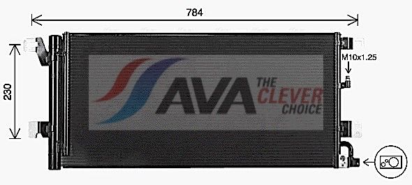 AVA CLEVER CHOICE AI5447D Condenser, air conditioning